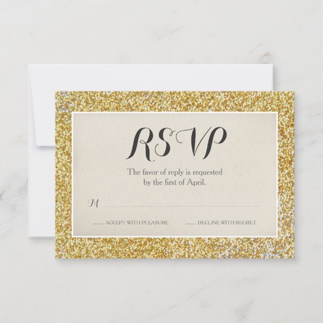 RSVP Cartão de Confirmação de Presença de Casamento Ele (Frente)