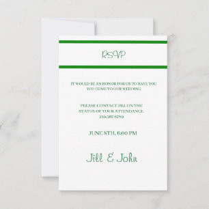 RSVP Cartão de Confirmação de Presença de Casamento em 
