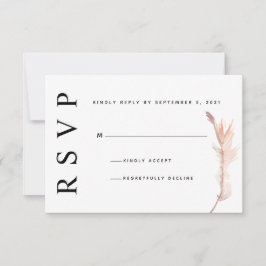 RSVP Cartão de Confirmação de Presença de Casamento Min