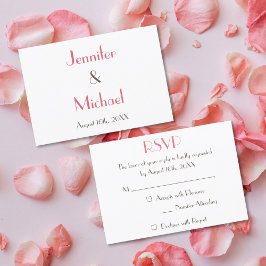 RSVP Cartão de Confirmação de Presença de Casamento Mod