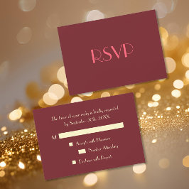 RSVP Cartão de Confirmação de Presença de Festa Elegant