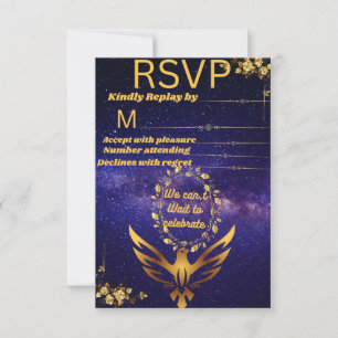 RSVP Cartão de Confirmação de Presença de Graduação em