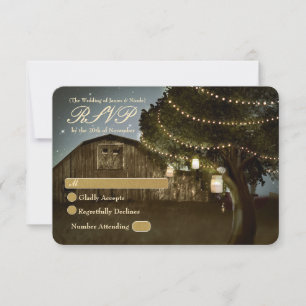 RSVP Cartão de Confirmação de Presença para Casamento c