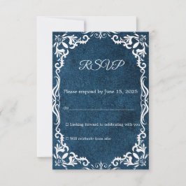 RSVP Cartão de Confirmação de Presença para Casamento c
