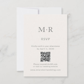 RSVP Cartão de Confirmação de Presença para Casamento Í