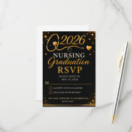 RSVP Cartão de Confirmação de Presença para Formatura d