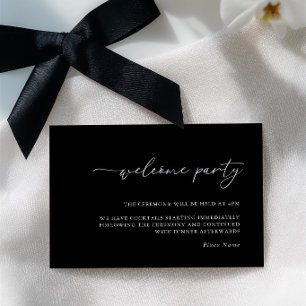 RSVP Cartão de Detalhes de Casamento Minimalista Modern