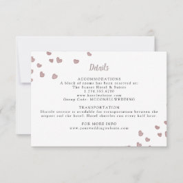 RSVP cartão de detalhes do casamento de aquarelas