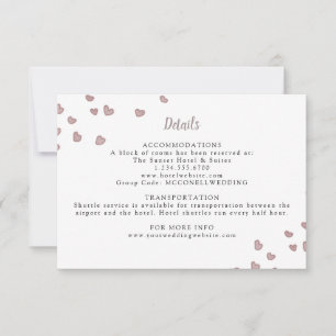 RSVP cartão de detalhes do casamento de aquarelas