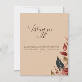 RSVP Cartão de Enclausura de Casamento Rosa Tropical Mo