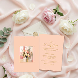 RSVP Cartão de Enclausuramento de Recepção de Casamento