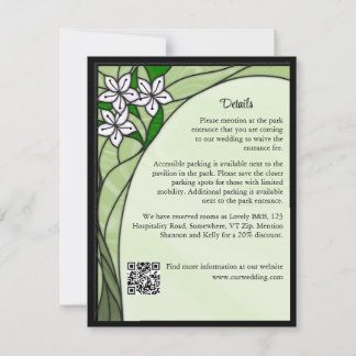 RSVP Cartão de Enclausuramento de Vidro Manchado