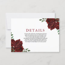 Cartão de Enclosure de Casamento Romântico Rosa Ve