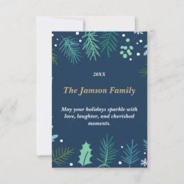 RSVP Cartão de Feriado Personalizado | Saudação de Nata