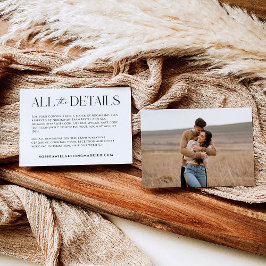 RSVP Cartão de Gabinete de Detalhes do Casamento Whimsy