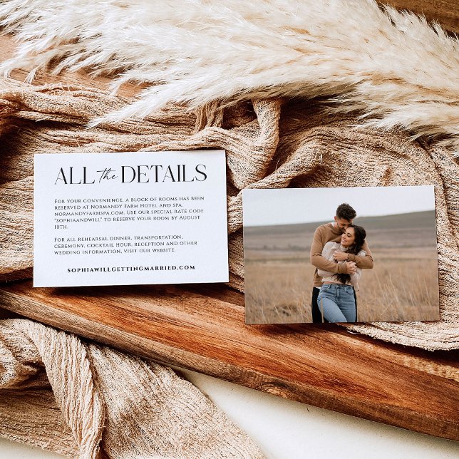 RSVP Cartão de Gabinete de Detalhes do Casamento Whimsy (Criador carregado)