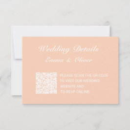 RSVP Cartão de Gabinete de Detalhes do Site de Casament