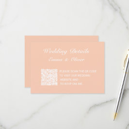 RSVP Cartão de Gabinete de Detalhes do Site de Casament
