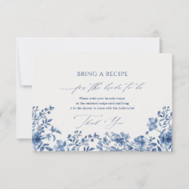 RSVP Cartão de Gabinete de Solicitação de Receita Azul 