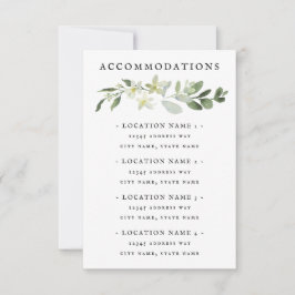 RSVP Cartão de Gabinete Elegante para Alojamentos em Ve