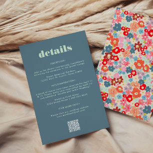 RSVP Cartão de Informações de Convidado de Casamento de