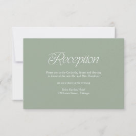 RSVP Cartão de Inserção para Recepção de Casamento Mini
