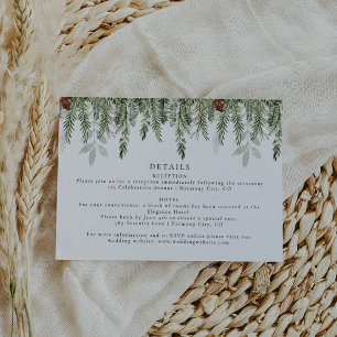 RSVP Cartão de Invólucro Rustic Holiday