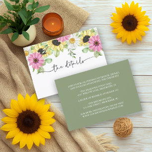 RSVP Cartão de Invólucro Rustic Sunflower