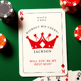 RSVP Cartão de Melhor Proposta de Homem do Rei dos Diam