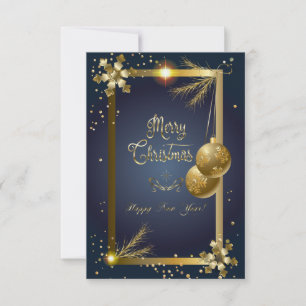 RSVP cartão de Natal e Ano Novo