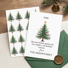 RSVP Cartão de Natal Personalizado Elegante