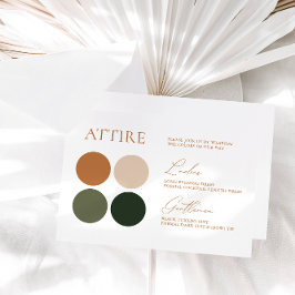 RSVP Cartão de Paleta de Cores de Casamento Verde e Ter