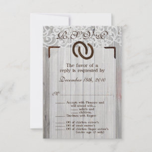 RSVP Cartão de R.S.V.P. 3,5x5 Ferraduras de Cavalo em M