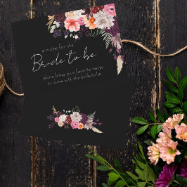 RSVP Cartão de Receita Anexo Dark Moody