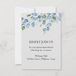 RSVP Cartão de recepção de aquarela floral elegante