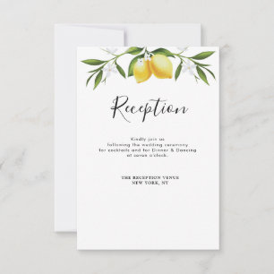 RSVP Cartão de recepção de casamento com folhagem de li