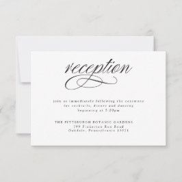 RSVP Cartão de Recepção de casamento para Caligrafia Pr