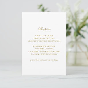 RSVP Cartão de Recepção de casamento tradicional monogr