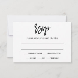 RSVP / Cartão de Resposta | Caligrafia à Pincel (P
