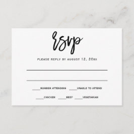 RSVP / Cartão de Resposta | Caligrafia à Pincel (P