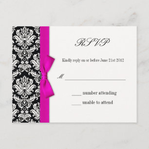RSVP - Cartão de Resposta de Casamento de Arco Ros