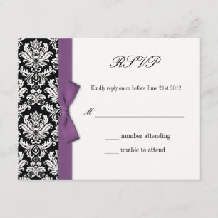 RSVP - Cartão de Resposta de Casamento de Arco Rox