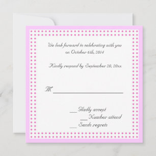 RSVP, cartão de resposta para convite de casamento