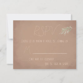 RSVP Cartão de RSPV Boho de Terracota (estilo 2)