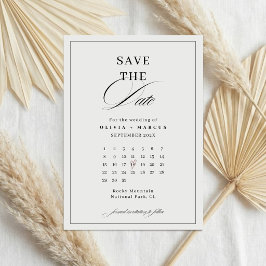 RSVP Cartão de Salvar a Data de Casamento com Monograma