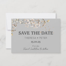 RSVP Cartão de Salve o Dia de Casamento Respiro de Bebê