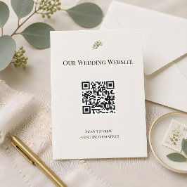 RSVP Cartão QR de Site de Folhagem de Eucalipto Luxuoso
