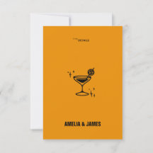 Cartão Retro Funky Modern Wedn Enclosure