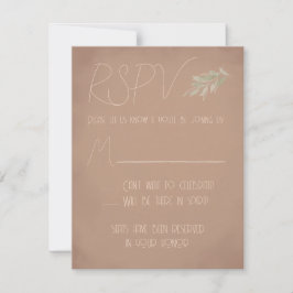 RSVP Cartão Terracota Boho RSPV