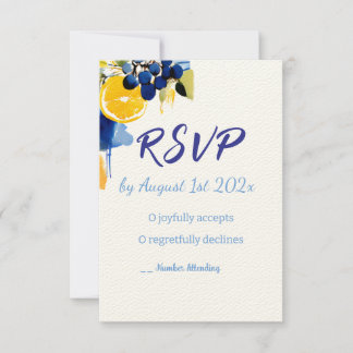RSVP Cartões "La Dolce Vita"